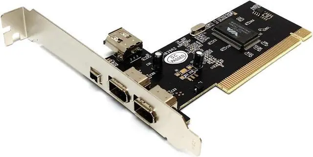 Alt view image 2 of 7 - Plugadget Firewire IEEE 1394 4/6 Pin PCI to 1394 DV Card Controller Video Capture Card Adapter with 6 to 4pin Firewire Cable