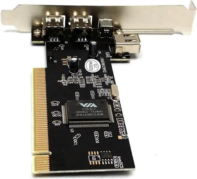 Alt view image 6 of 7 - Plugadget Firewire IEEE 1394 4/6 Pin PCI to 1394 DV Card Controller Video Capture Card Adapter with 6 to 4pin Firewire Cable