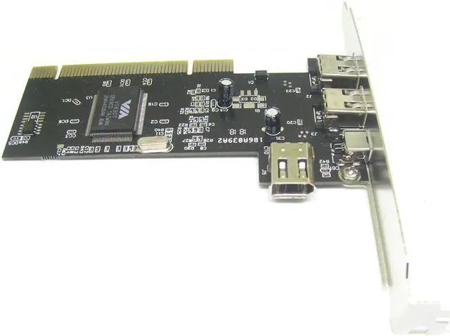 Alt view image 5 of 7 - Plugadget Firewire IEEE 1394 4/6 Pin PCI to 1394 DV Card Controller Video Capture Card Adapter with 6 to 4pin Firewire Cable