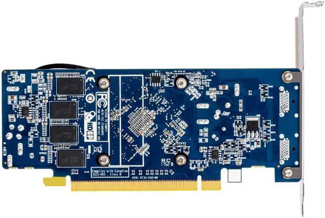 Alt view image 6 of 6 - Plugadget Low Profile Dual Monitor Video Card AMD RX560 Core 128 Bit 2G GDDR3 ATI Eyefinity Multi-display Graphics Card with Two HDMI Output 4K 60HZ Support for PC Case Mini ITX ATX HTPC Case