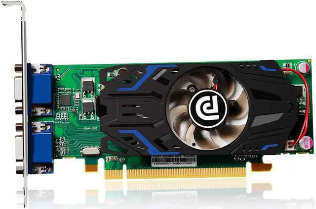 Alt view image 4 of 6 - Plugadget Dual Monitor Video Card 64 Bit 1G GDDR3 AMD Radeon R5 230 Eyefinity Multi-display Graphics Card with Two VGA Output 1080P Support for PC Case Mini ITX ATX HTPC Case