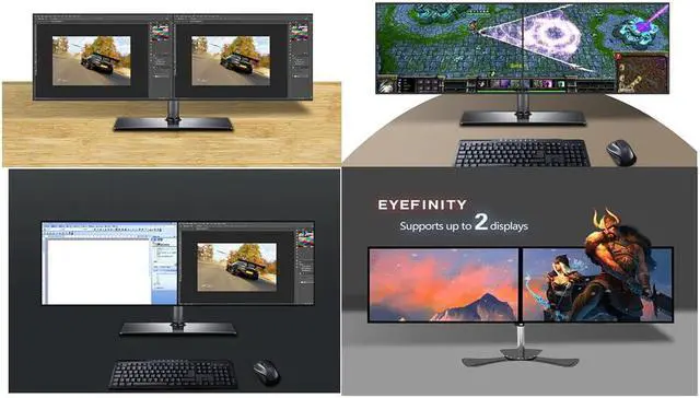 Alt view image 3 of 6 - Plugadget Dual Monitor Video Card 64 Bit 1G GDDR3 AMD Radeon R5 230 Eyefinity Multi-display Graphics Card with Two VGA Output 1080P Support for PC Case Mini ITX ATX HTPC Case