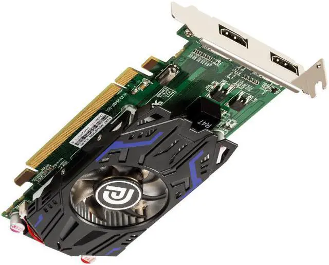 Alt view image 4 of 5 - Plugadget Dual Monitor Video Card 64 Bit 1G GDDR3 AMD Radeon R5 230 Eyefinity Multi-display Graphics Card with Two HDMI Output 1080P Support for PC Case Mini ITX ATX HTPC Case