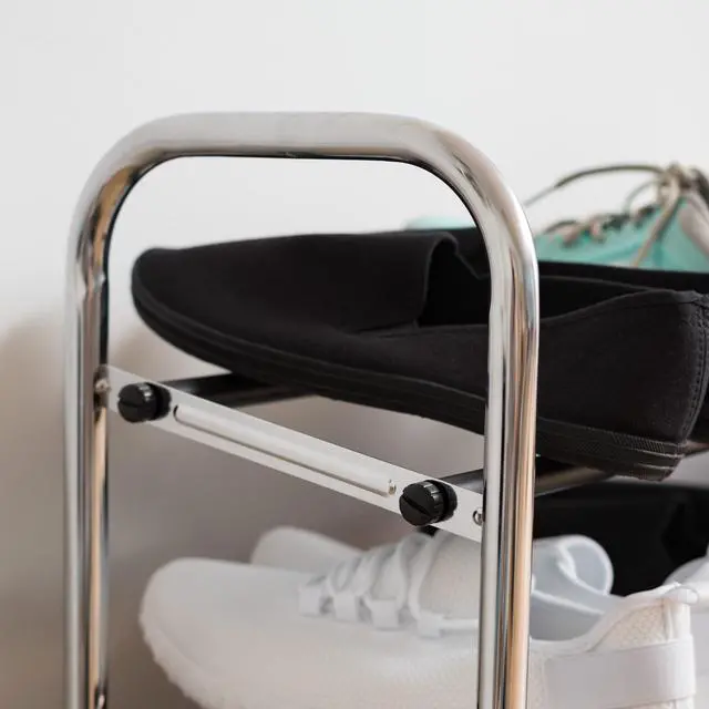 Alt view image 4 of 4 - IRIS USA 5-Tier Shoe Storage Organizer, Silver