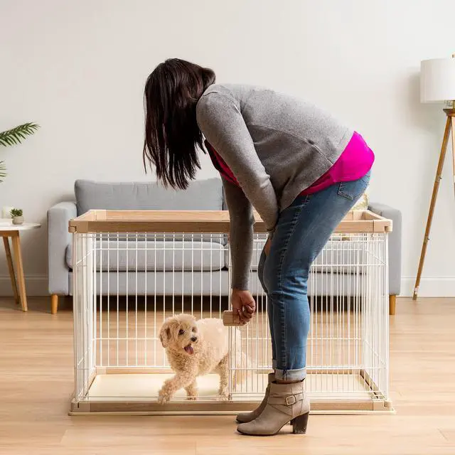 Alt view image 2 of 4 - IRIS Large Wire Open Pet Pen, Brown/White