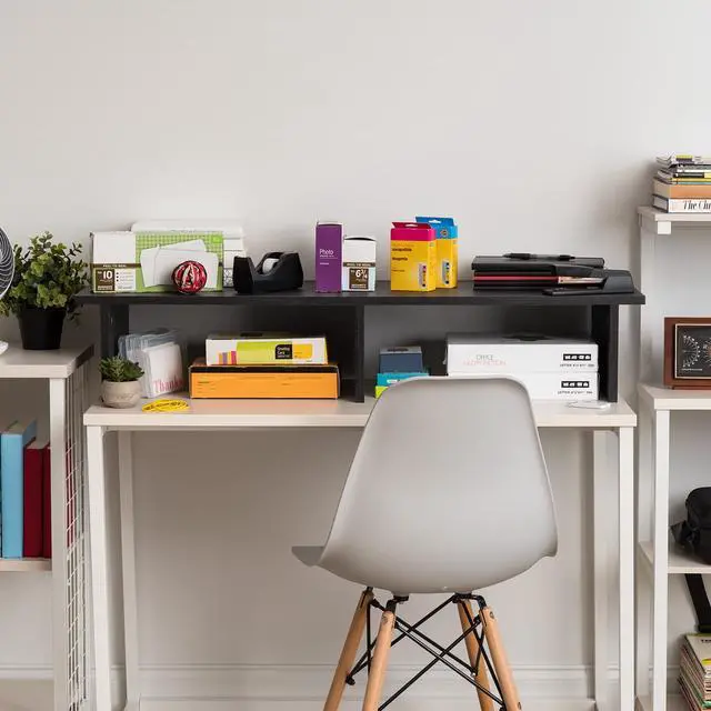 Alt view image 2 of 4 - IRIS 1 Tier Large Multi-Purpose Organiser Shelf, Black