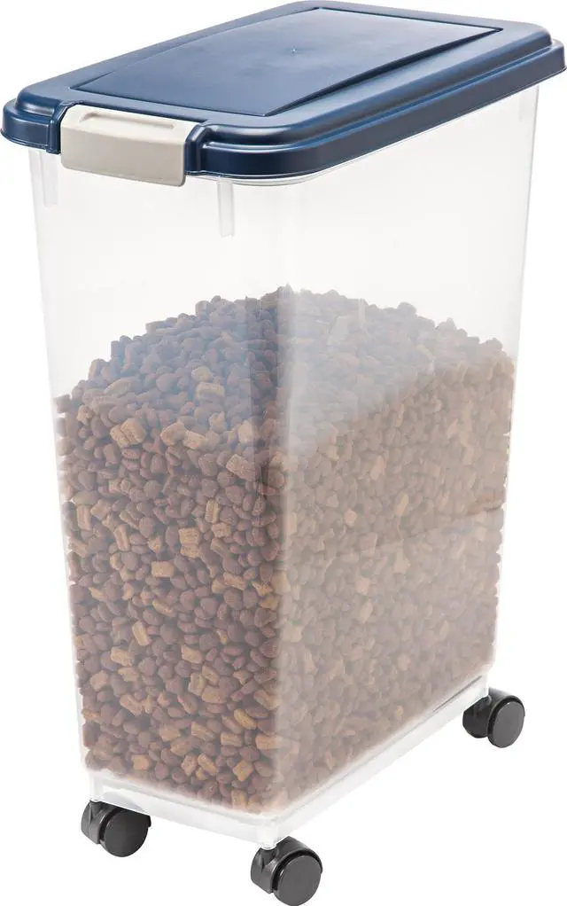 Alt view image 2 of 4 - IRIS Airtight Pet Food Storage Container, 47 Quart, Navy