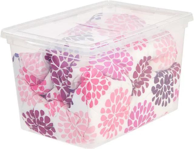 Alt view image 7 of 7 - Iris Deep Modular Snap-Tight Lid 68Qt 6/CT Clear 200450