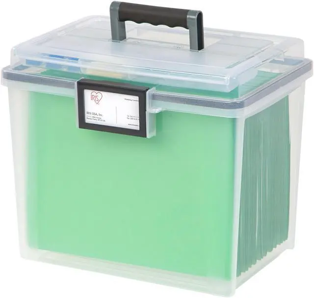 Alt view image 6 of 20 - IRIS USA, Inc Weather Tight Portable File Box 19Qt 11.5x10.4"x13.8" CL 110350
