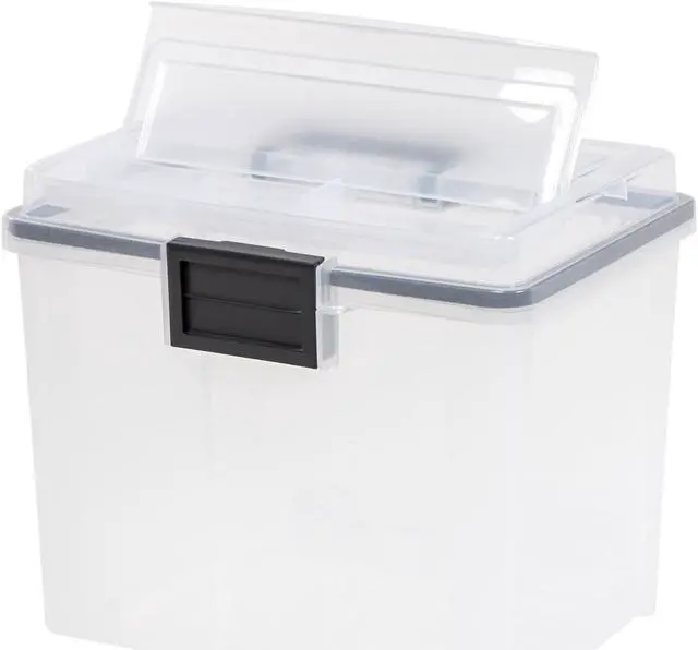 Alt view image 5 of 20 - IRIS USA, Inc Weather Tight Portable File Box 19Qt 11.5x10.4"x13.8" CL 110350