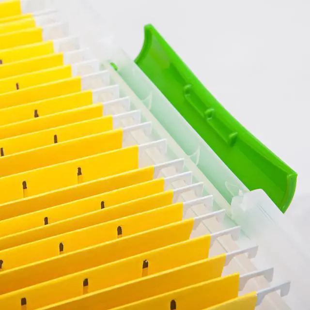 Alt view image 4 of 4 - IRIS USA File Box File Organizer Plastic File Box for Letter/Legal File, BPA-Free Plastic Storage Bin Tote Organizer w/ Secure Latching Lid and Easy-Slide Pad, Clear 35 Qt. 4Pack