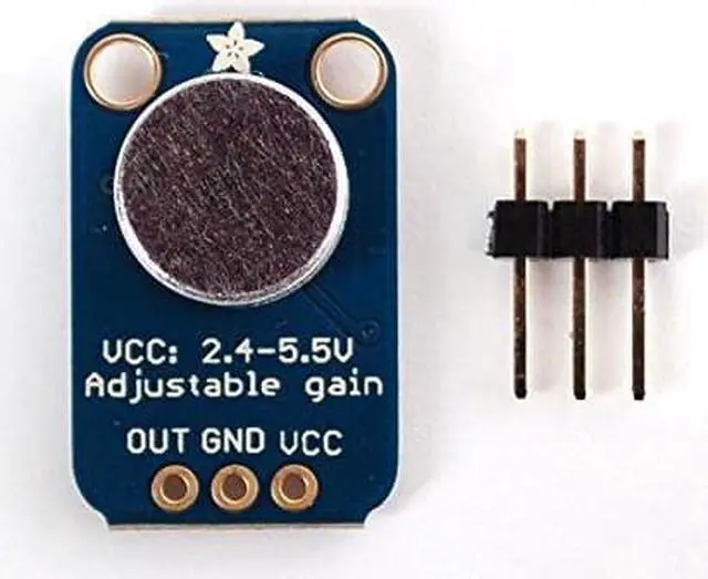 Alt view image 2 of 4 - Adafruit Electret Microphone Amplifier - MAX4466 with Adjustable Gain [ADA1063]