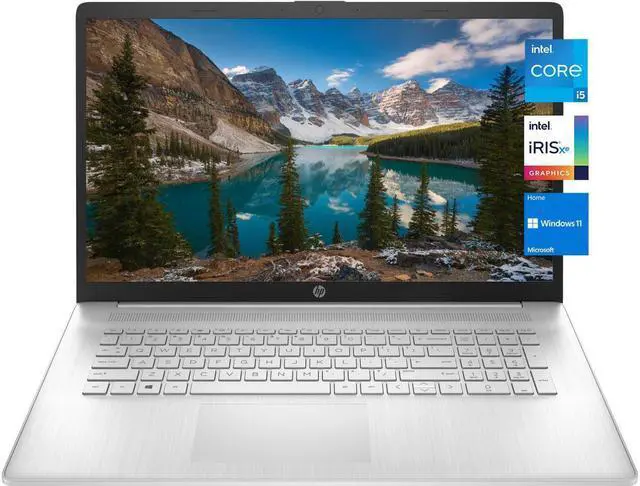 Main image of HP 17.3" Full HD IPS Notebook,11th Gen Intel Core i5-1135G7 Processor,8GB DDR4 RAM,256GB SSD,Intel Iris Xe Graphics,Wifi-AC,Bluetooth,USB,HDMI,Windows 10 Pro