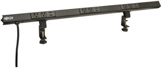 Alt view image 8 of 14 - Tripp Lite - PSC360610USBB - Tripp Lite Power Strip 6-Outlet w 6-Port USB Charging 5-15R 10ft Cord 36in - NEMA 5-15P - 6