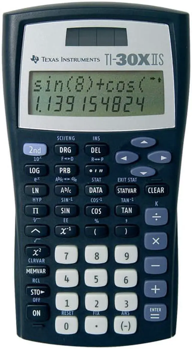 Alt view image 7 of 15 - Texas Instruments TI-30X IIS Scientific Calculator - 2 Line(s) - LCD - Battery/Solar Powered