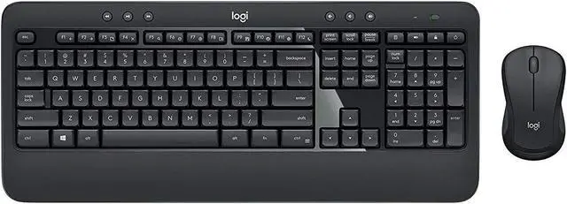 Alt view image 6 of 12 - Logitech MK540 Wireless Keyboard Mouse Combo - USB Wireless RF Keyboard - Black - USB Wireless RF Mouse - Optical - 1000 dpi - 3 Button - Scroll Wheel - QWERTY - Black - Media Player, Calculator, ...
