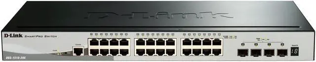 Alt view image 7 of 18 - D-Link DGS-1510-28XMP Systems 28-Port Gigabit SmartPro Stackable PoE/PoE+ Switch Including 4 10GbE SFP+ Ports