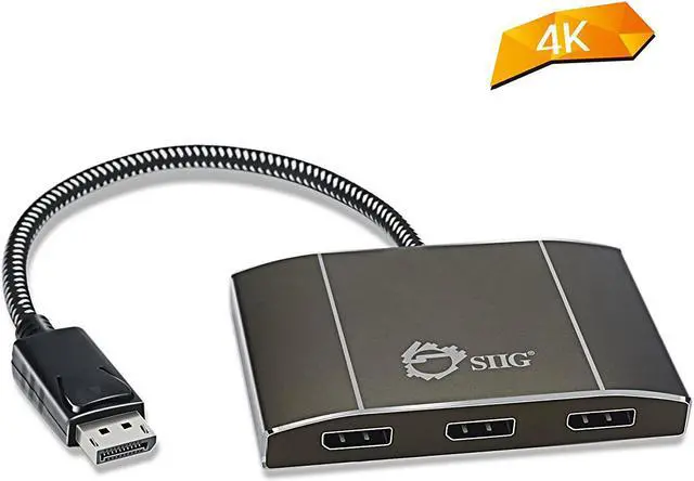 Alt view image 2 of 2 - SIIG CE-DP0D12-S1 DisplayPort 3 Port Splitter
