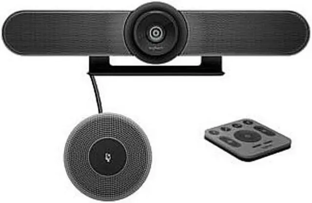 Alt view image 3 of 20 - Logitech MeetUp and Expansion Mic HD Video and Audio Conferencing System for Small Meeting Rooms - Black