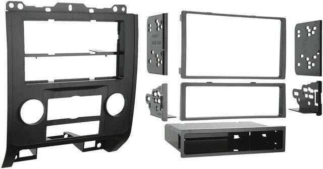 Alt view image 8 of 10 - Metra 99-5814 Single or Double DIN Installation Kit for 2008-up Ford Escape/Mercury Mariner (Black)