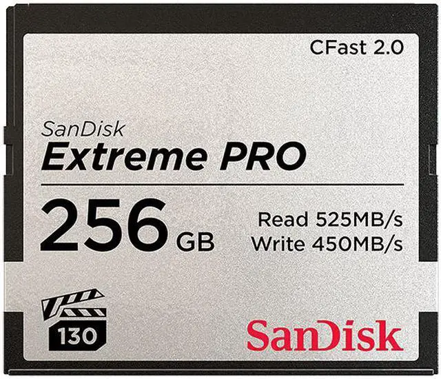 Alt view image 10 of 13 - SanDisk Extreme PRO 256GB CFast 2.0 Memory Card #SDCFSP-256G-A46D