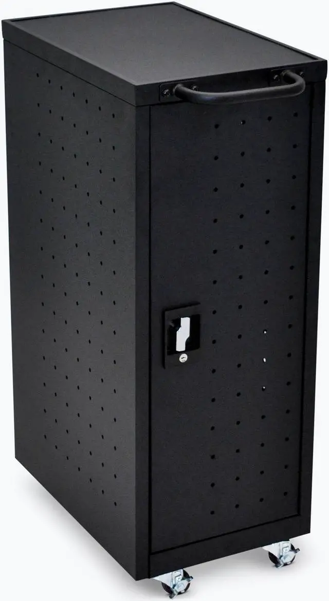 Alt view image 12 of 19 - Luxor Black 12 Laptop Charging Cart Includes Electrical Outlets