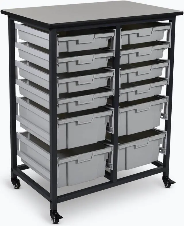 Alt view image 14 of 16 - Double Row Mobile Small Bin Storage Unit