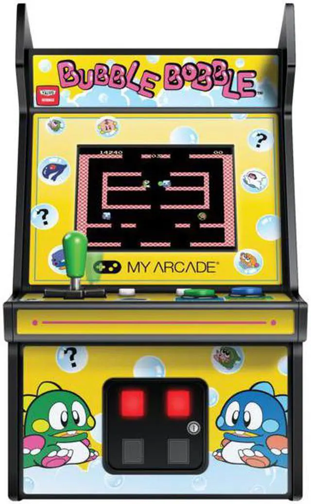 Alt view image 10 of 18 - My Arcade Bubble Bobble Micro Player 6" Collectable Portable Handheld Video Game