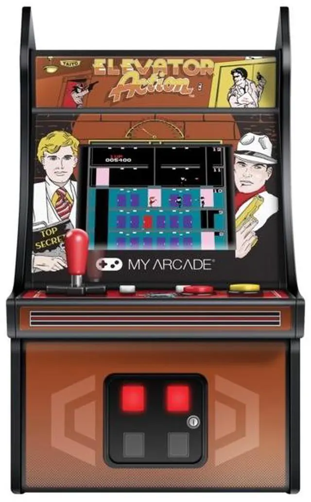 Alt view image 10 of 13 - My Arcade Taito Elevator Action Micro Player 6" Portable Handheld Video Game