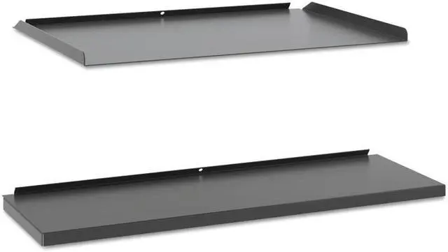 Alt view image 3 of 8 - Basyx Manage Series Shelf and Tray Kit Steel 17-1/2w x 9d x 1h Ash MGSHTRA1