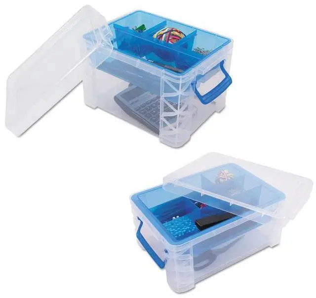 Alt view image 9 of 19 - Advantus Box,Storage,5 Comp,Clr 37375