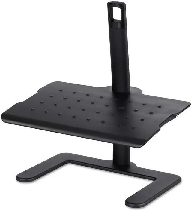 Alt view image 6 of 14 - Height-Adjustable Footrest, 20 1/2w X 14 1/2d X 3 1/2 To 21 1/2h, Black