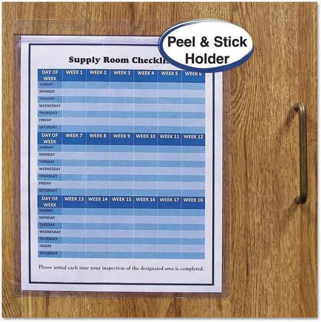 Alt view image 13 of 20 - C-Line 70058 Shop Ticket Holders with Self-Adhesive Back 5 x 8 Clear 50/box