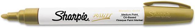 Main image of Sharpie Permanent Paint Marker, Medium Bullet Tip, Red, Dozen 2107613