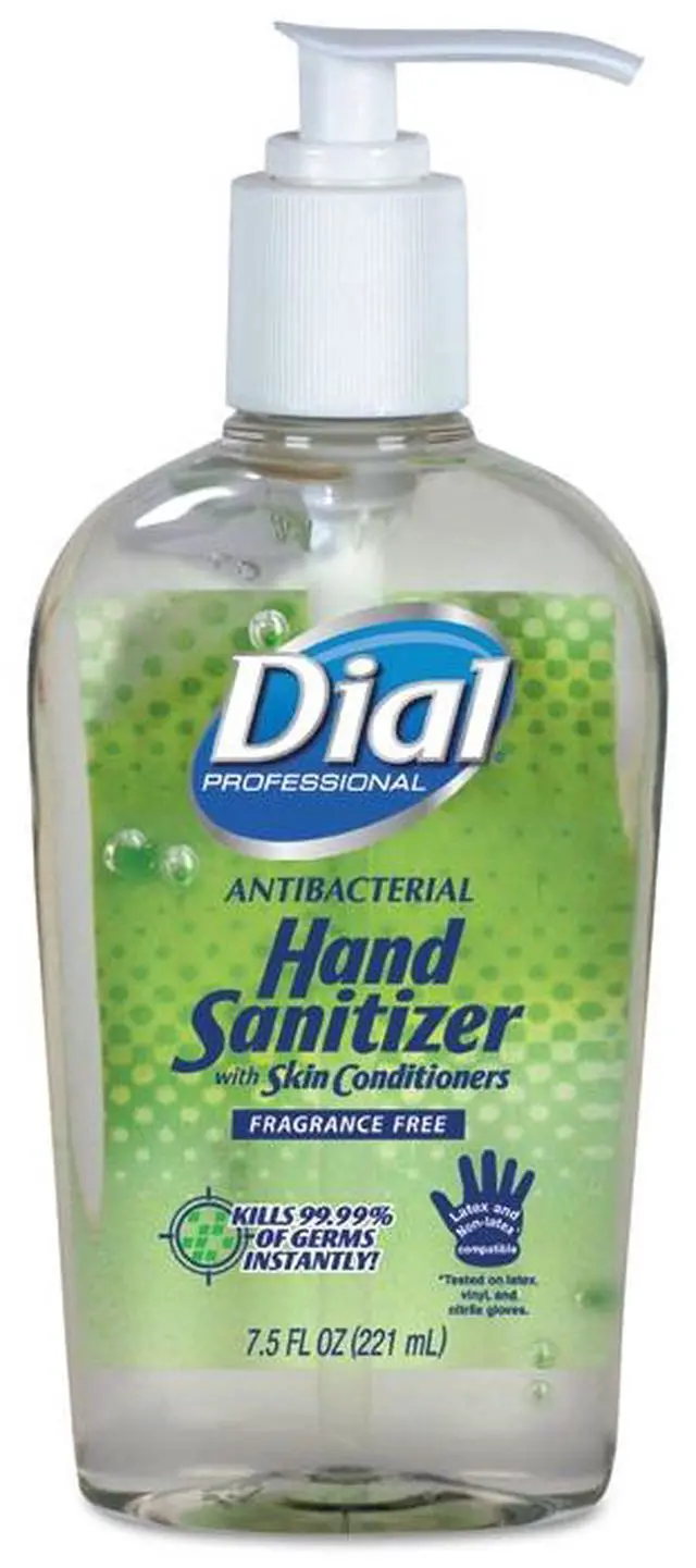 Alt view image 7 of 10 - Dial Professional Antibacterial Gel Sanitizer with Moisturizer, 7.5 oz, Fragrance-Free