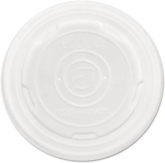 Alt view image 3 of 7 - Eco-Products Lid,Plas,Soup Cups,Wh,500 EPECOLIDSPL