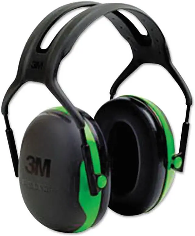 Alt view image 5 of 6 - 3M X-Series Over-The-Head Earmuff With Headband X2A/37271(Aad), Black/Yellow
