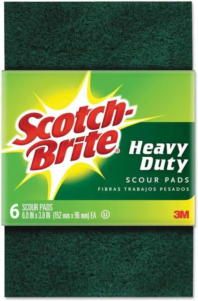 Alt view image 12 of 15 - 3M Scotch-Brite Heavy Duty Scouring Pad (3 Count) 223-10