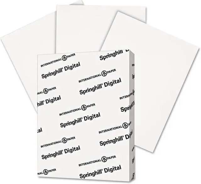 Alt view image 5 of 7 - Springhill Digital Index White Card Stock 110 lb 8 1/2 x 11 250 Sheets/Pack