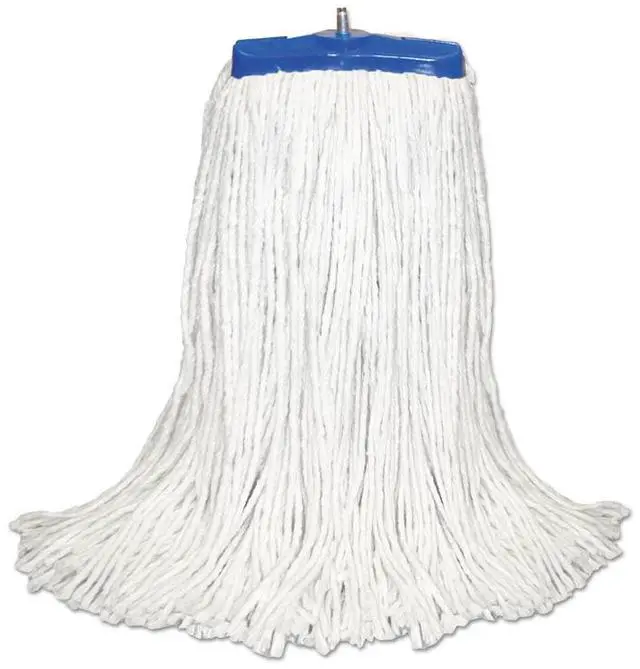 Alt view image 5 of 13 - Boardwalk Cut-End Lie-Flat Wet Mop Head Cotton 24oz White 724CEA