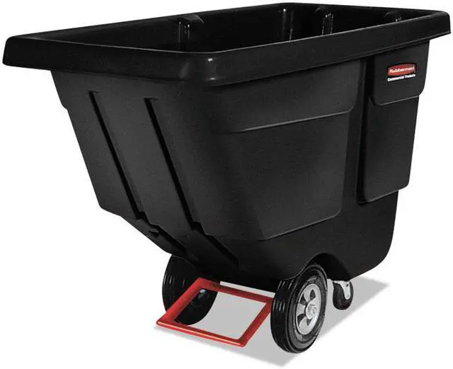 Alt view image 3 of 3 - RUBBERMAID FG131500BLA Tilt Truck,Standard,1 cu. yd.,Black