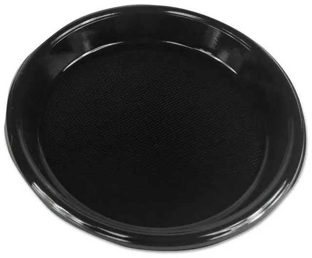 Alt view image 3 of 4 - Boardwalk BWKPLTHIPS10BL3 Plastic Dinnerware, Plate