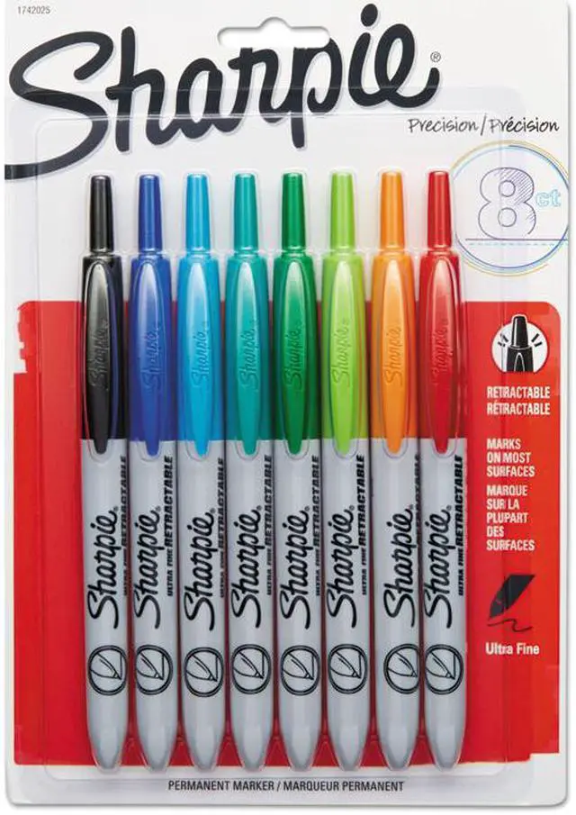Alt view image 10 of 13 - Sharpie Retractable Permanent Marker Fine Black 36 per pack 1926876