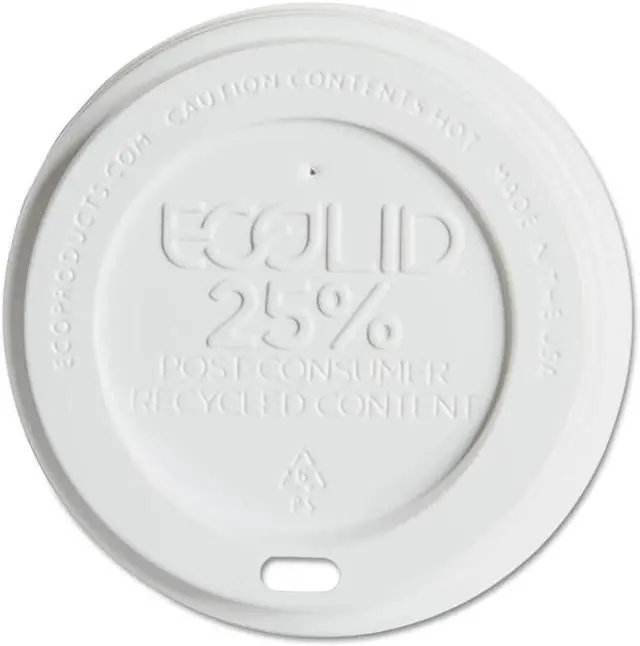 Alt view image 4 of 7 - EcoLid 25% Recy Content Hot Cup Lid, Black, F/10-20oz