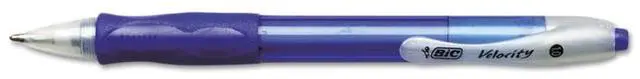 Alt view image 3 of 17 - BIC Velocity Retractable Ball Pen Black Ink 1 mm 36/Pack VLG361BK