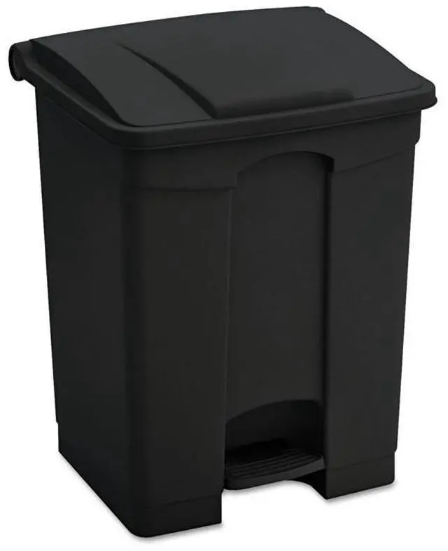 Alt view image 7 of 16 - Large Capacity Plastic Step-On Receptacle, 17gal, Tan
