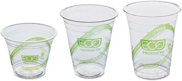 Alt view image 2 of 5 - Greenstripe Renewable Resource Cold Drink Cups, 20 Oz, Clear, 1000/Car