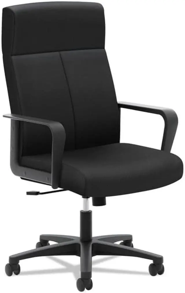 Alt view image 11 of 14 - Basyx VL604 Series High-Back Executive Chair Black SofThread Leather VL604SB11
