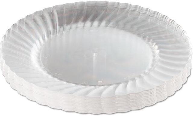 Alt view image 5 of 8 - WNA - WNA CW9180 - Classicware Plates, Plastic, 9 in, Clear, 18/Bag, 10 Bag/Carton