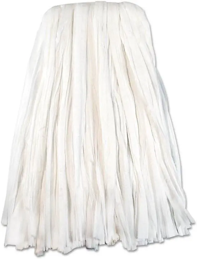 Alt view image 4 of 12 - Boardwalk Nonwoven Cut End Edge Mop Rayon/Polyester #20 White 12/Carton BW2020